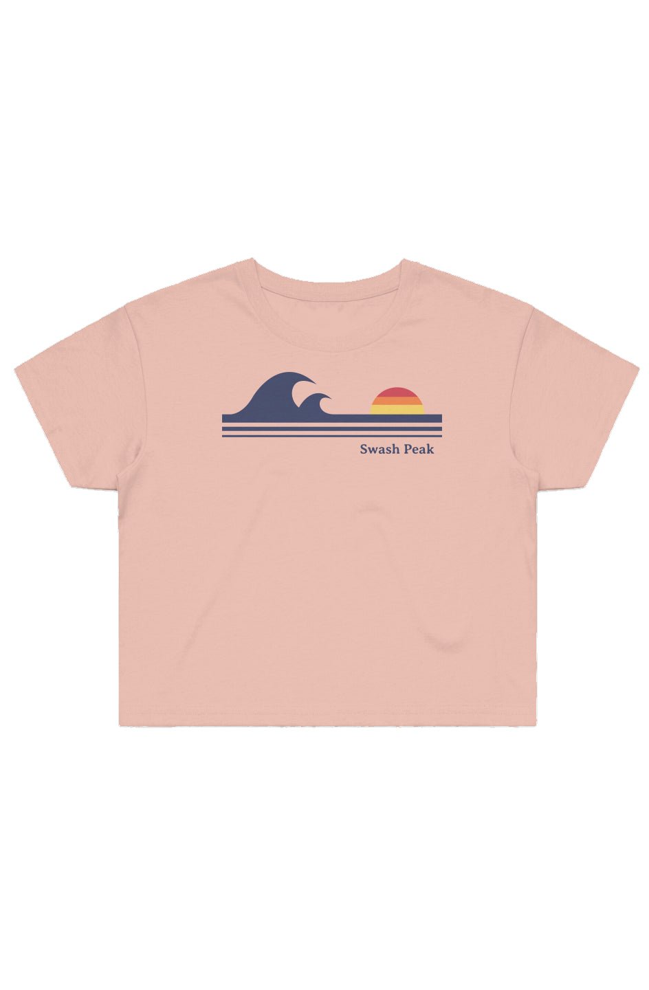 Retro Waves Cropped Tee - Swash Peak