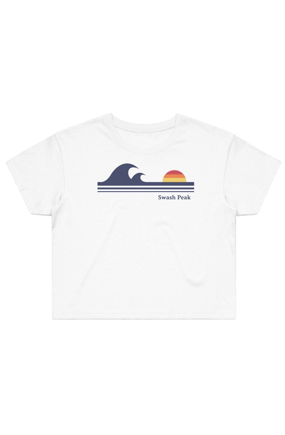 Retro Waves Cropped Tee - Swash Peak