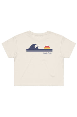 Retro Waves Cropped Tee - Swash Peak