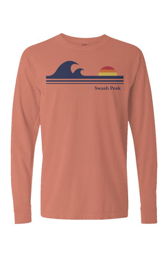 Retro Waves Long Sleeve Unisex Tee - Swash Peak
