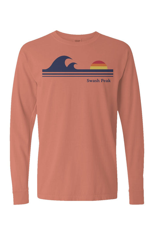 Retro Waves Long Sleeve Unisex Tee - Swash Peak