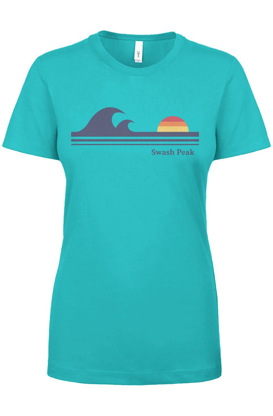 Retro Waves Women's Tee - Swash Peak