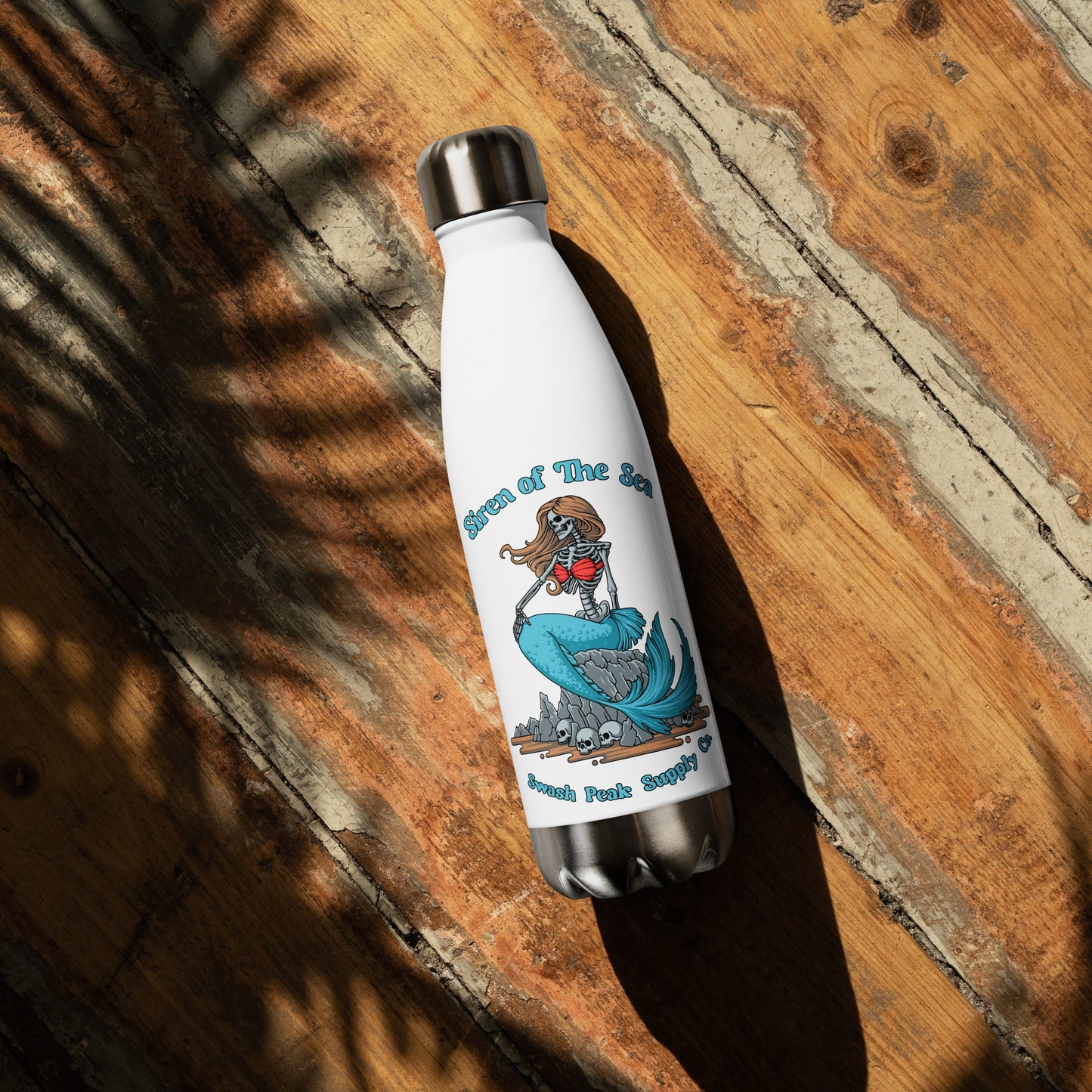 Siren of the Sea Stainless Steel Water Bottle - Swash Peak