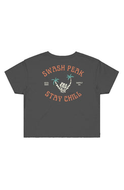 Skeleton Shaka Cropped Tee - Swash Peak
