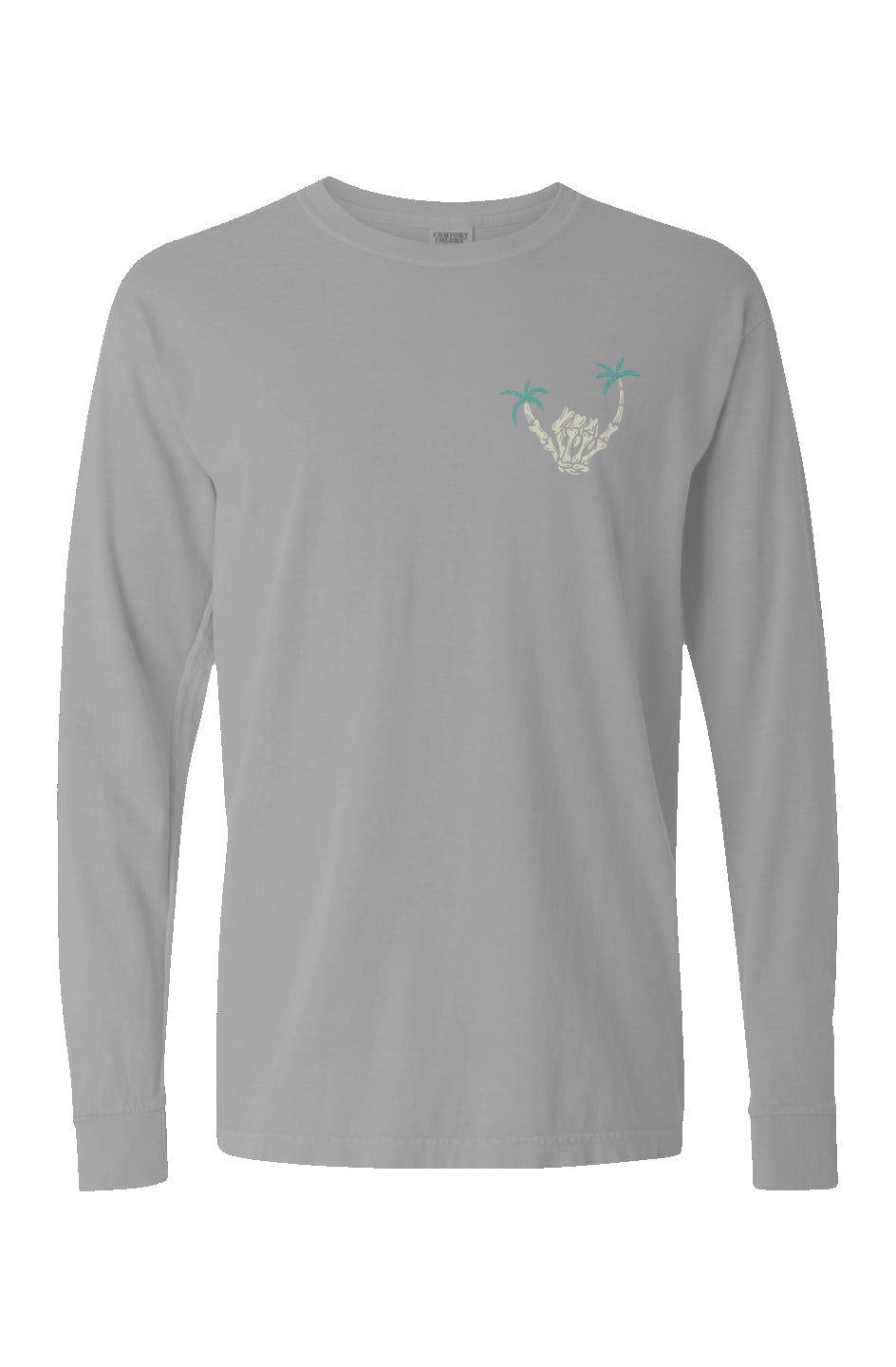 Skeleton Shaka Long Sleeve Unisex Tee - Swash Peak