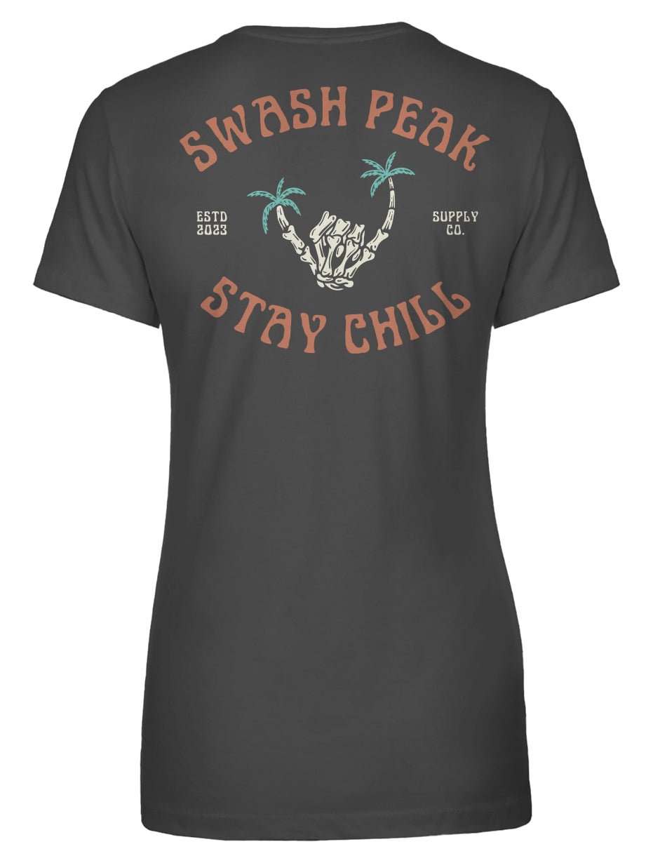 Skeleton Shaka Women's Tee - Swash Peak