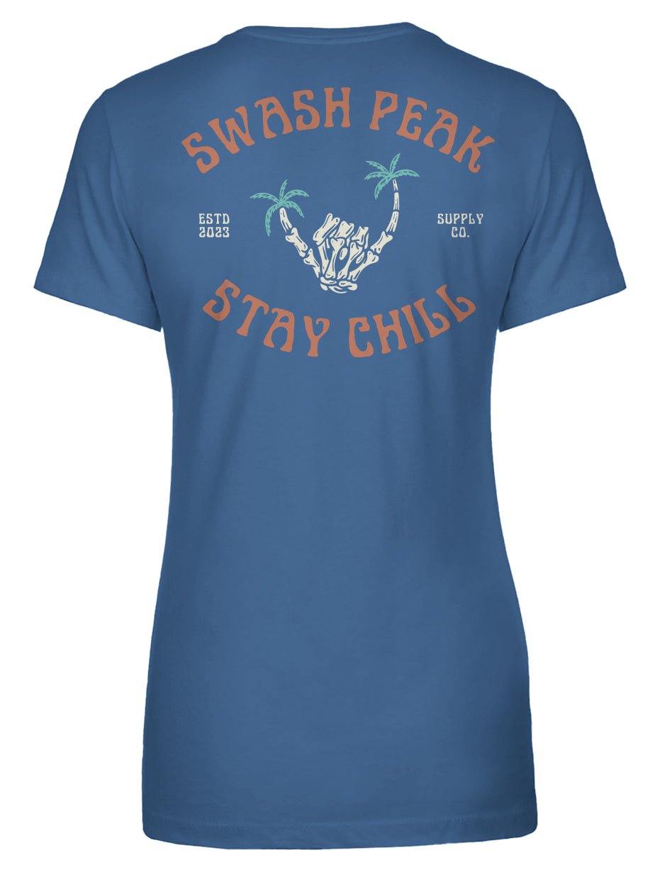 Skeleton Shaka Women's Tee - Swash Peak