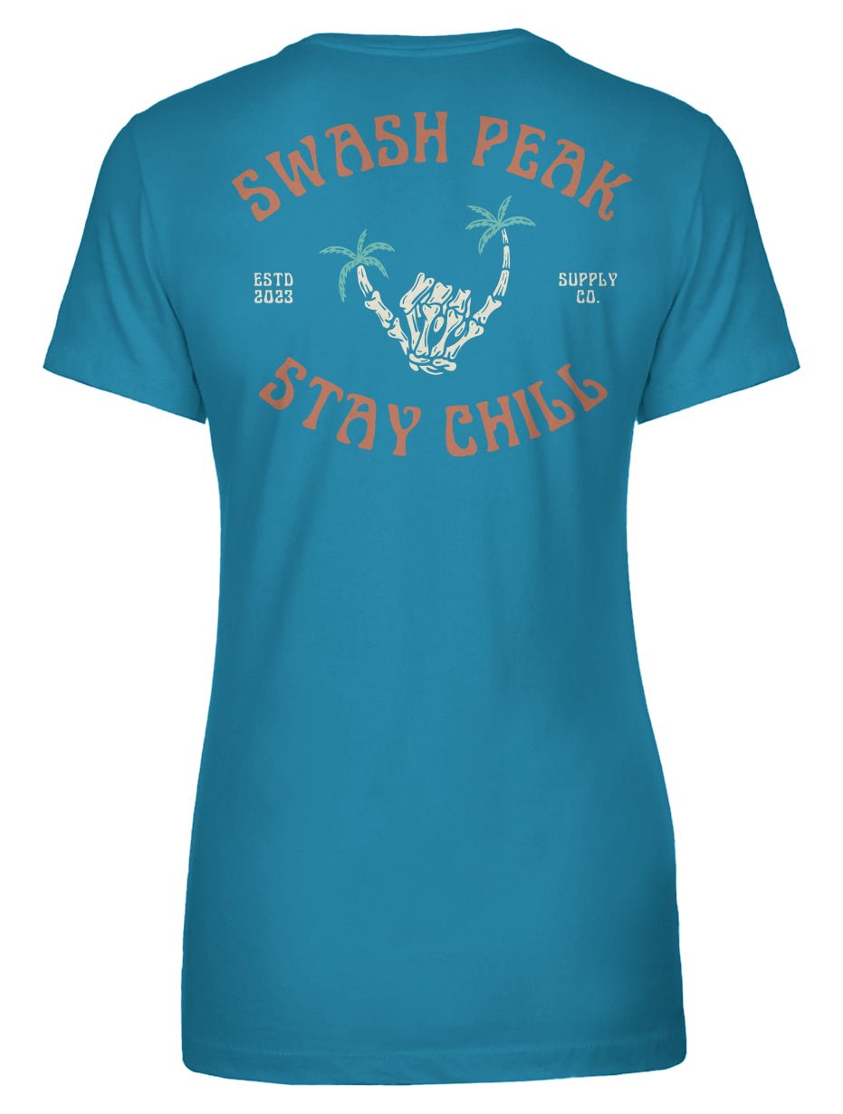 Skeleton Shaka Women's Tee - Swash Peak