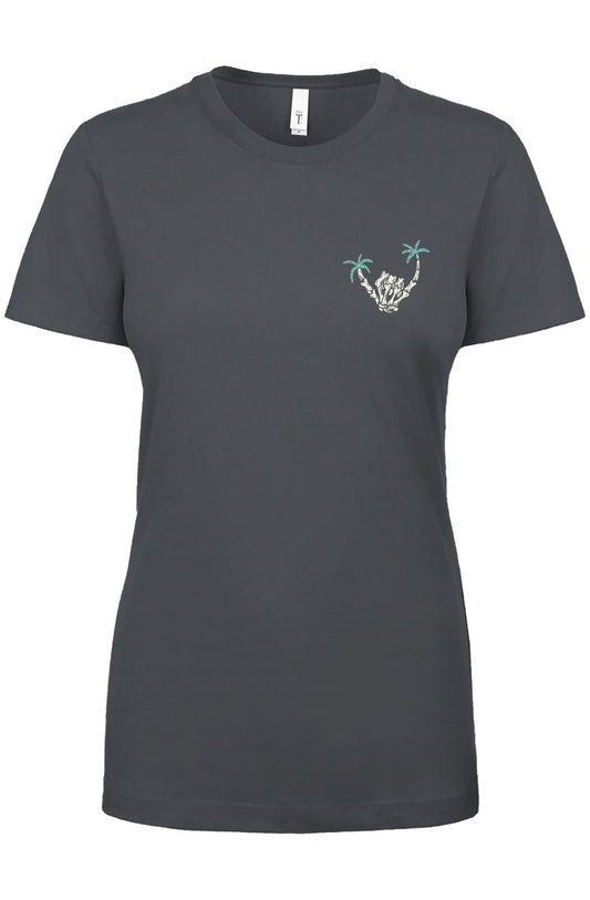 Skeleton Shaka Women's Tee - Swash Peak