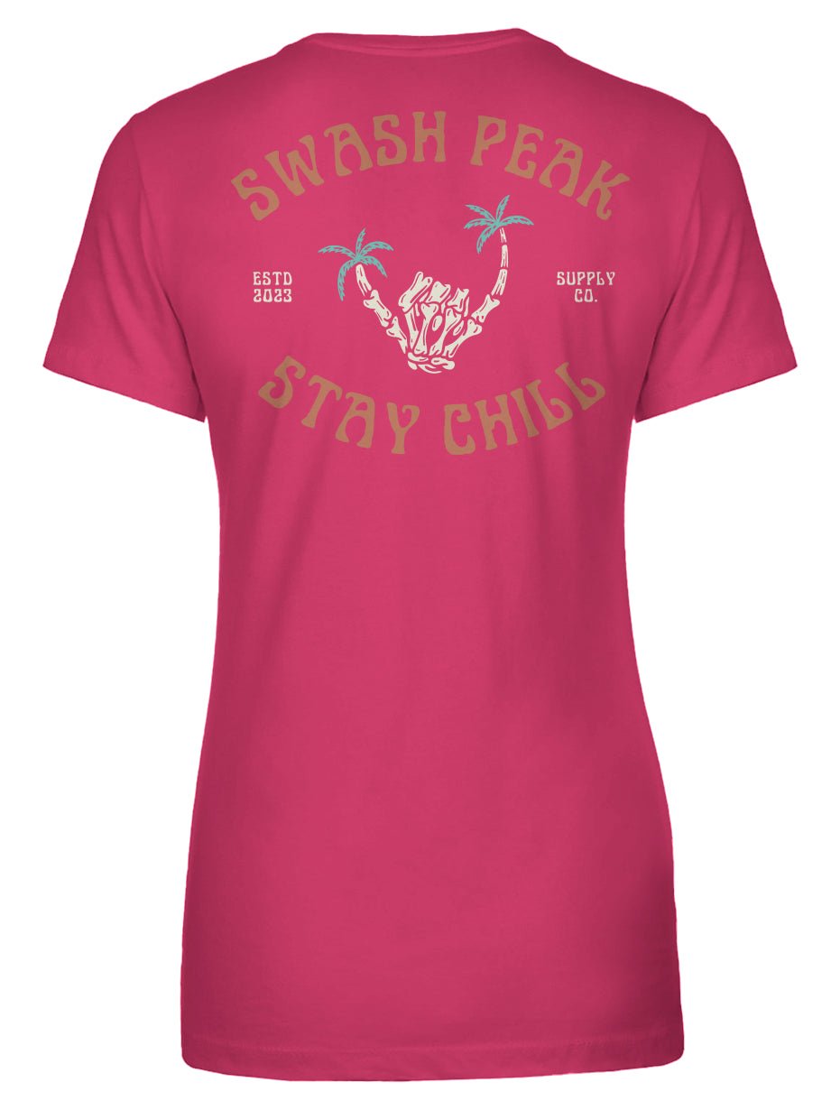 Skeleton Shaka Women's Tee - Swash Peak