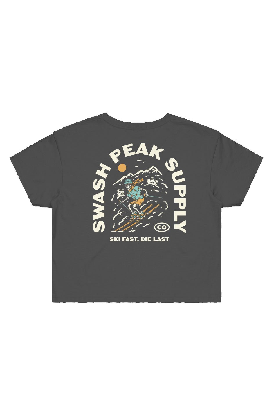 Ski Fast Cropped Tee - Swash Peak