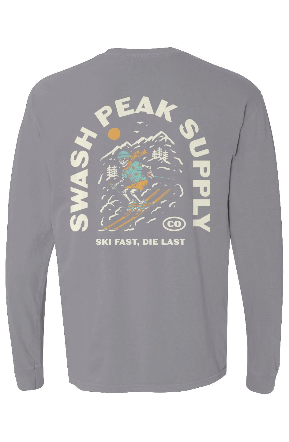 Ski Fast Long Sleeve Tee - Swash Peak