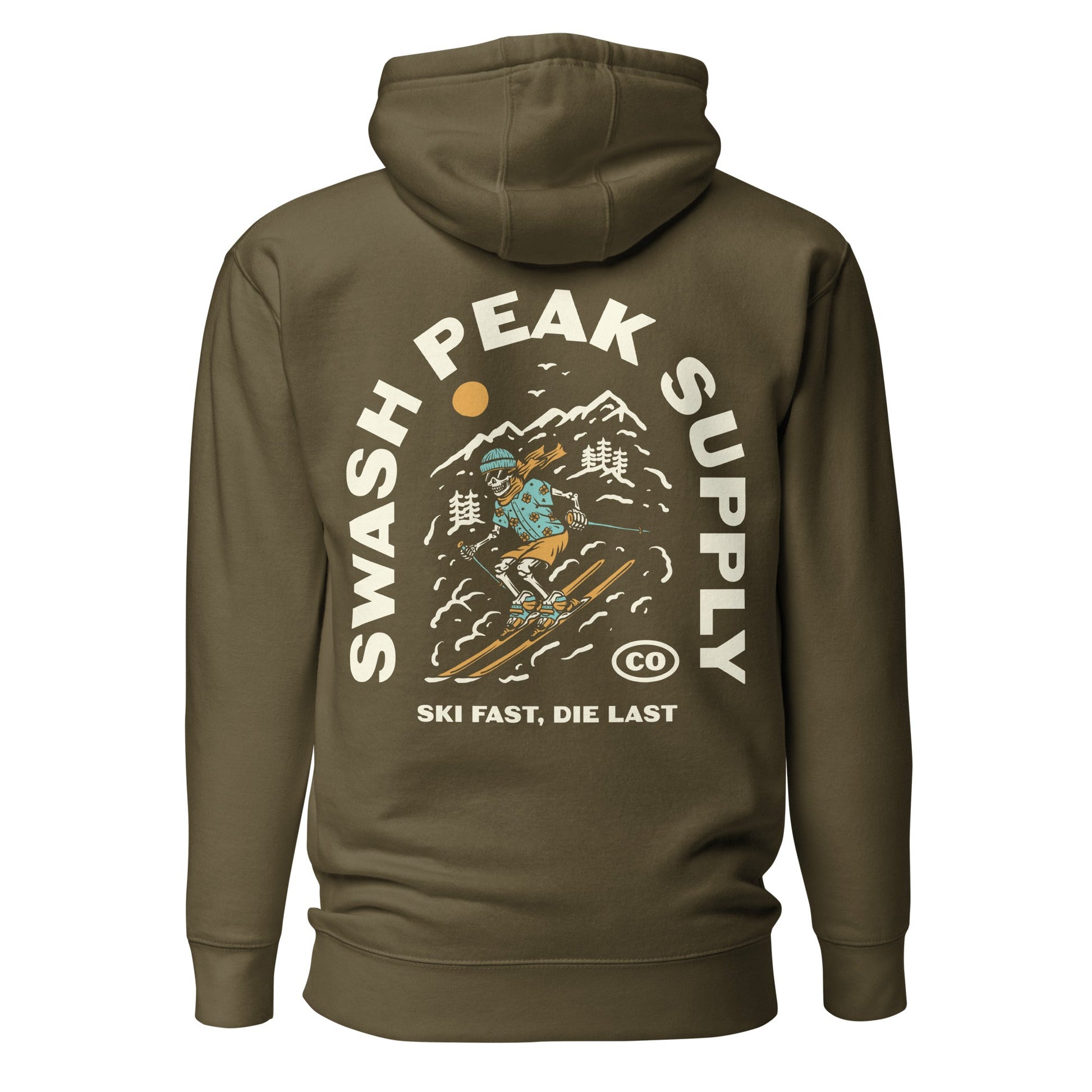 Ski Fast Unisex Hoodie - Swash Peak