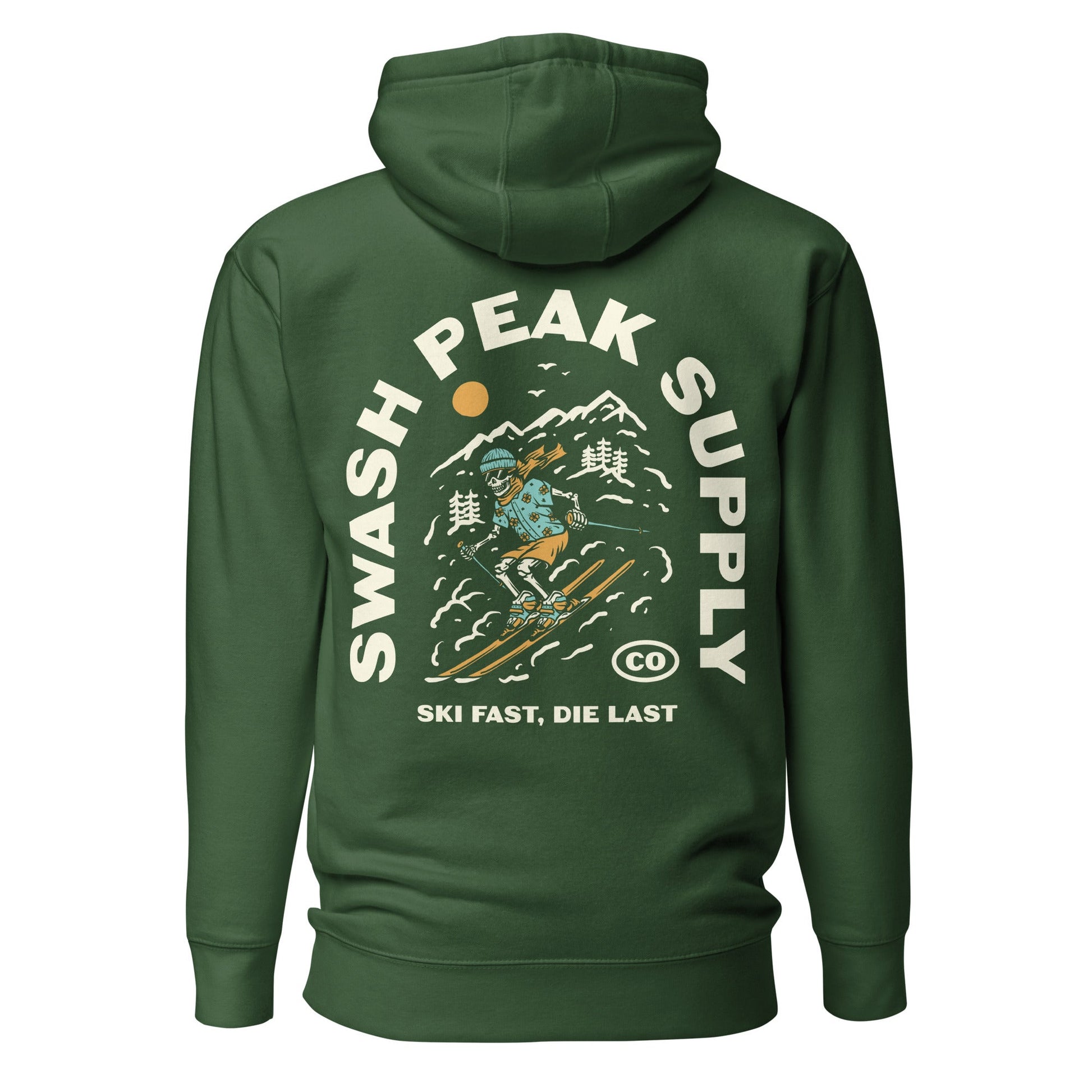 Ski Fast Unisex Hoodie - Swash Peak