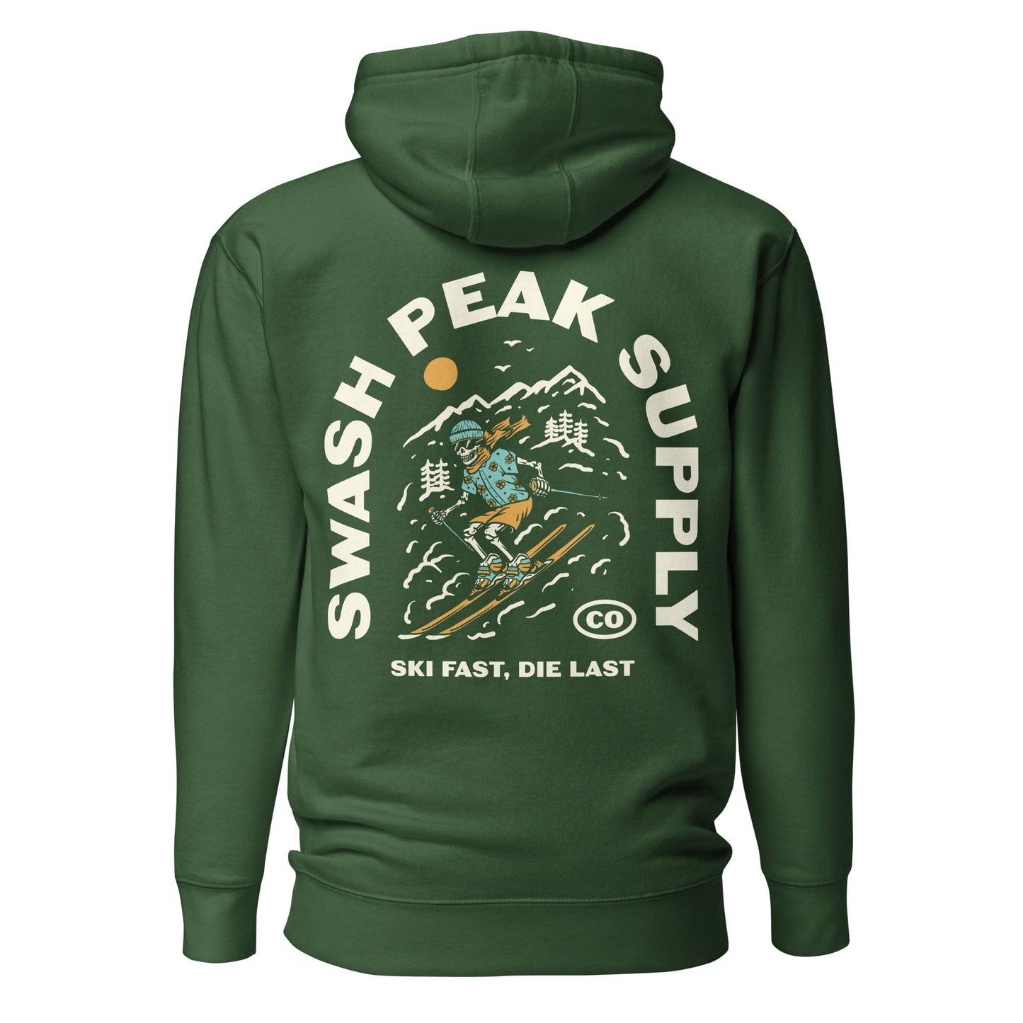 Ski Fast Unisex Hoodie - Swash Peak