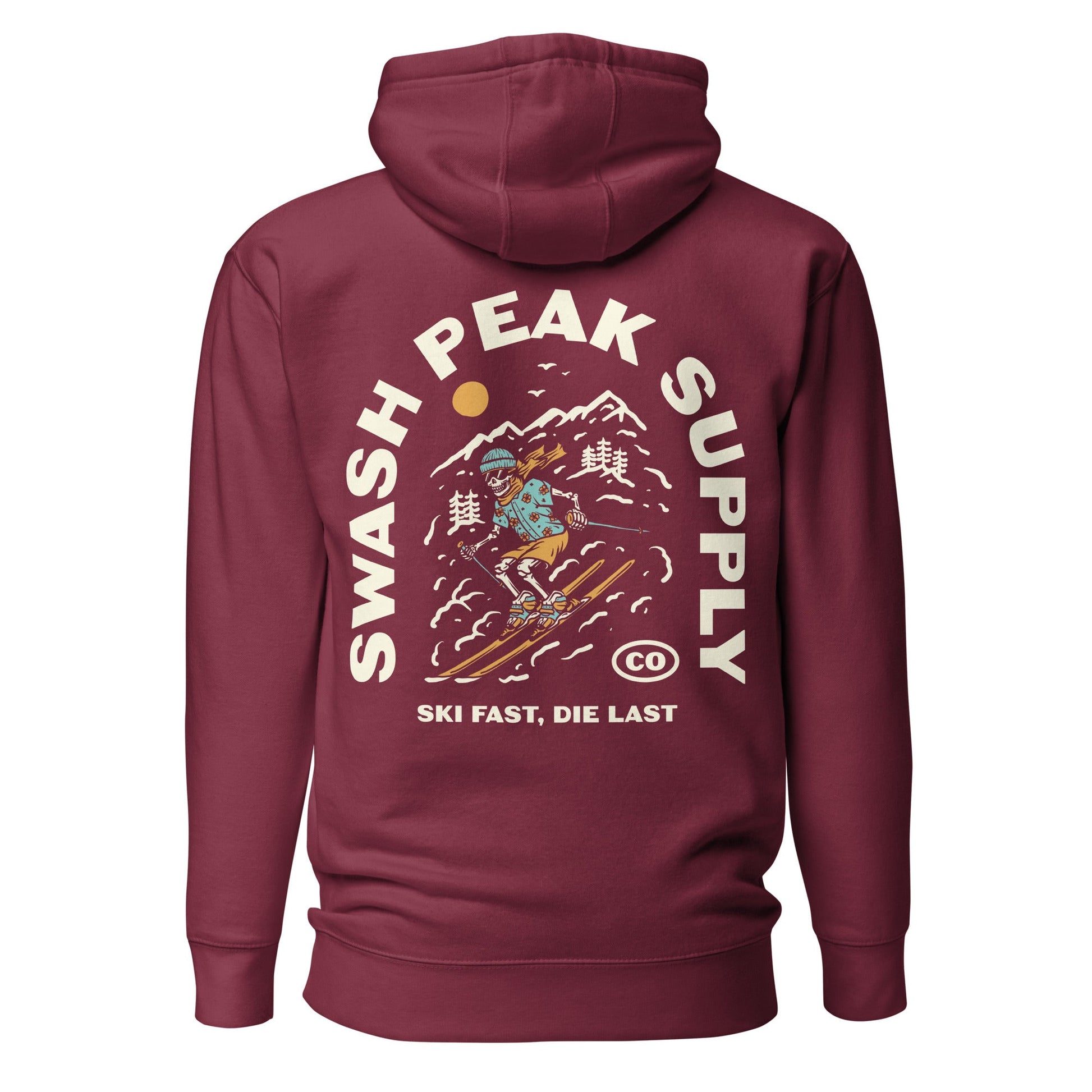 Ski Fast Unisex Hoodie - Swash Peak