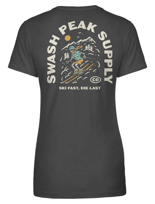 Ski Fast Women's Tee - Swash Peak