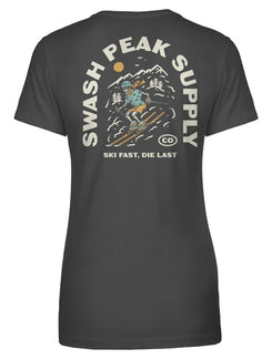 Ski Fast Women's Tee - Swash Peak