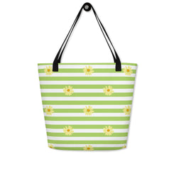 Spring Vibes Large Tote Bag w/ Pocket - Swash Peak