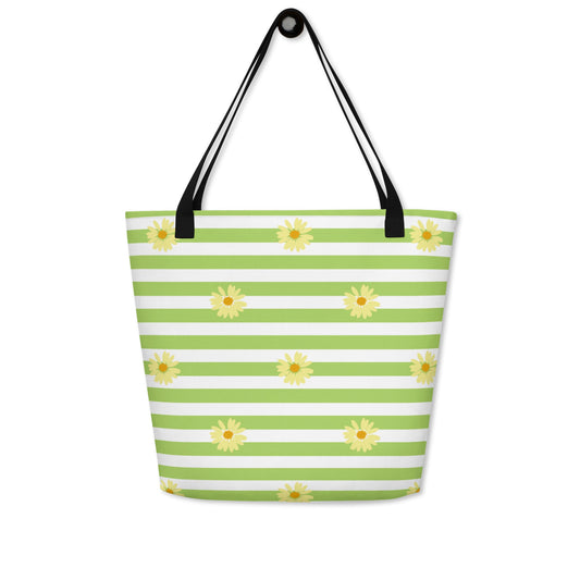 Spring Vibes Large Tote Bag w/ Pocket - Swash Peak