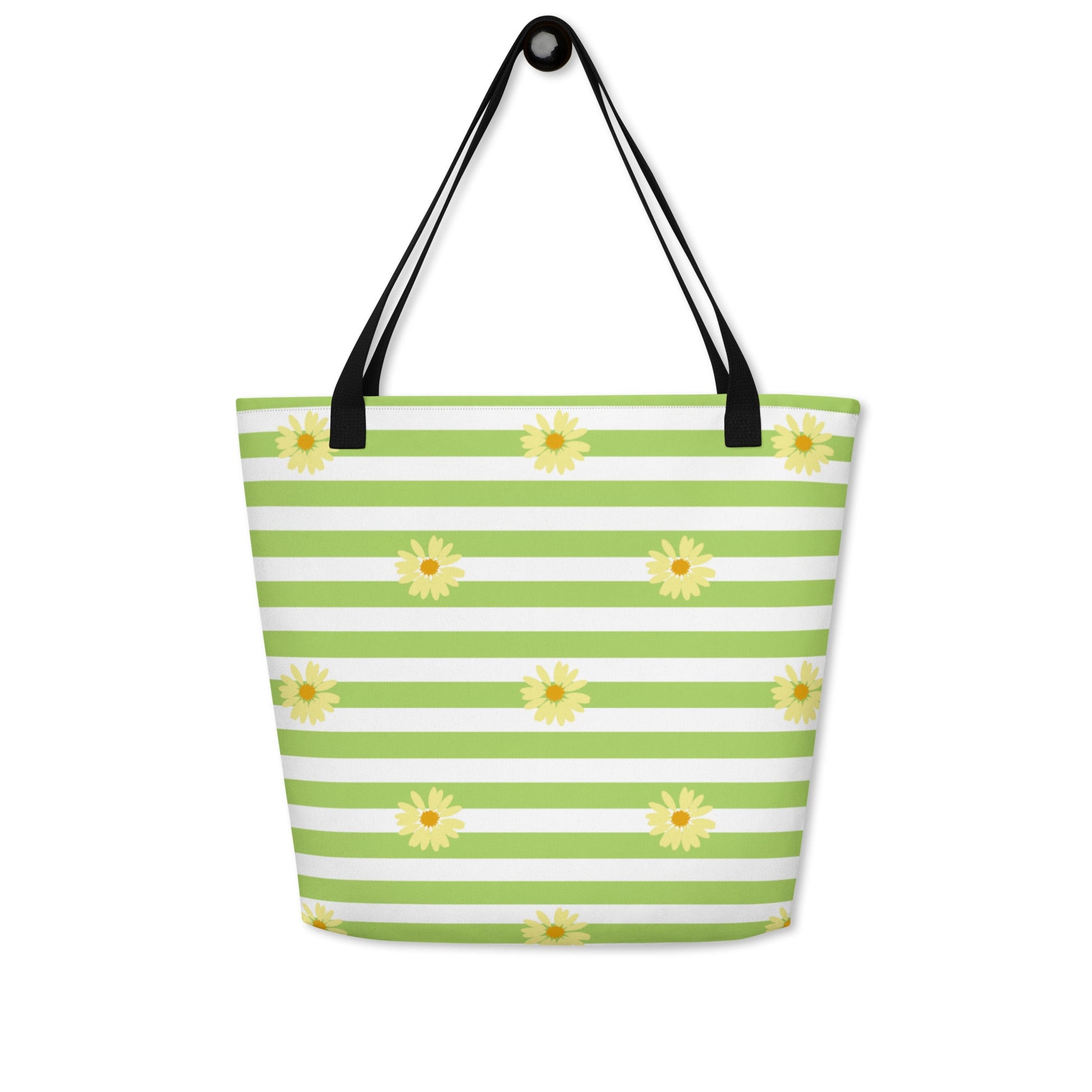 Spring Vibes Large Tote Bag w/ Pocket - Swash Peak