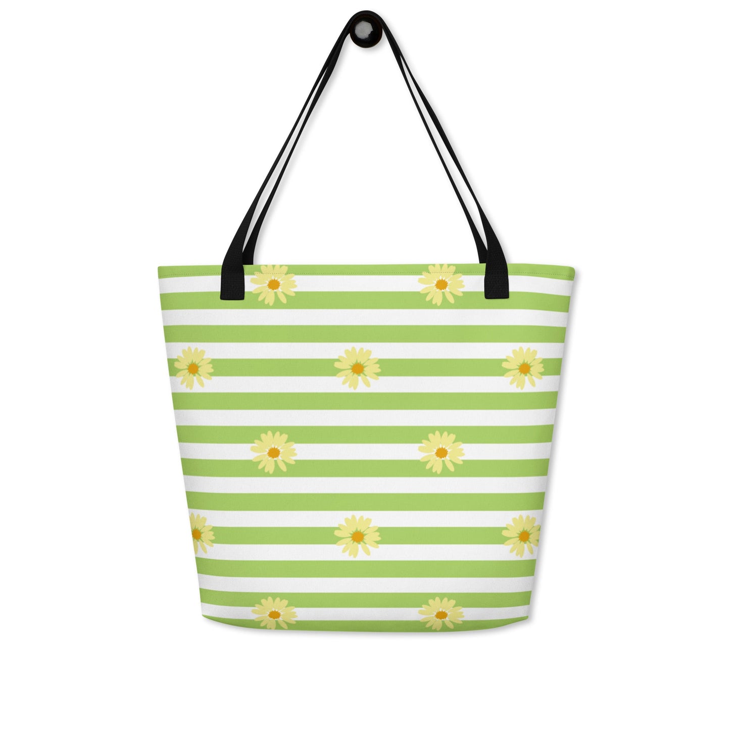 Spring Vibes Large Tote Bag w/ Pocket - Swash Peak