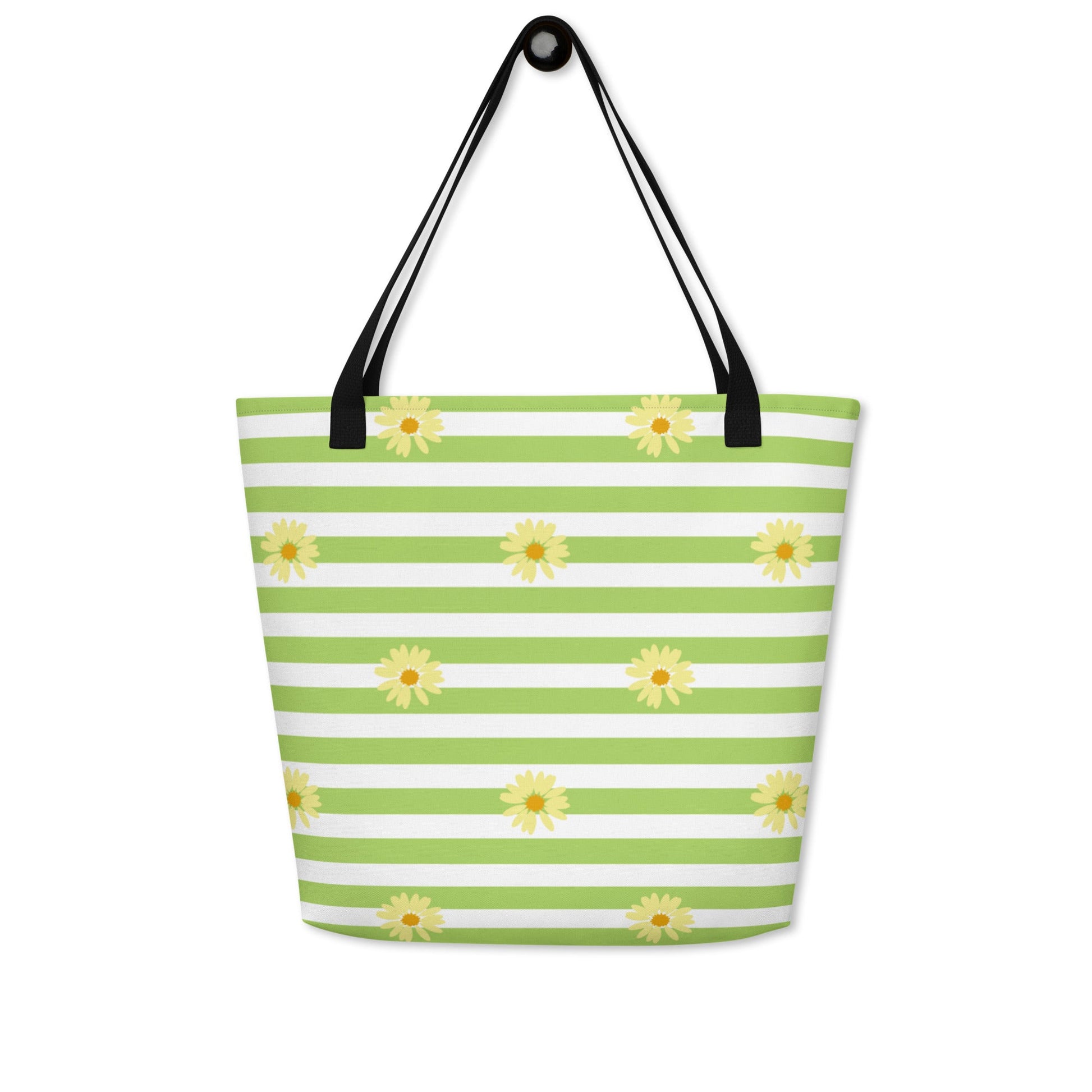 Spring Vibes Large Tote Bag w/ Pocket - Swash Peak