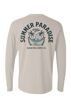 Summer Paradise Long Sleeve Unisex Tee - Swash Peak