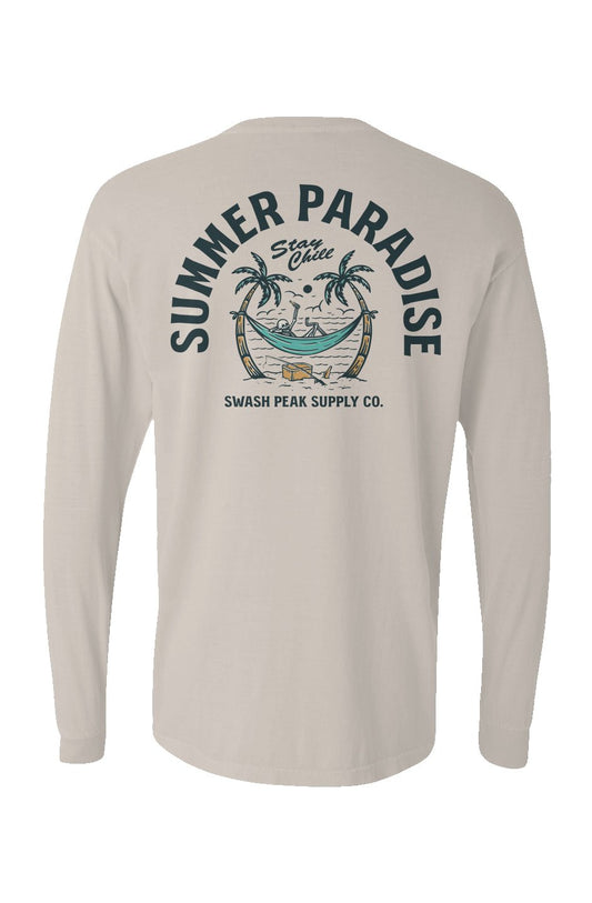 Summer Paradise Long Sleeve Unisex Tee - Swash Peak