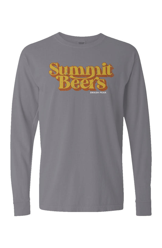 Summit Beers Long Sleeve Unisex Tee - Swash Peak