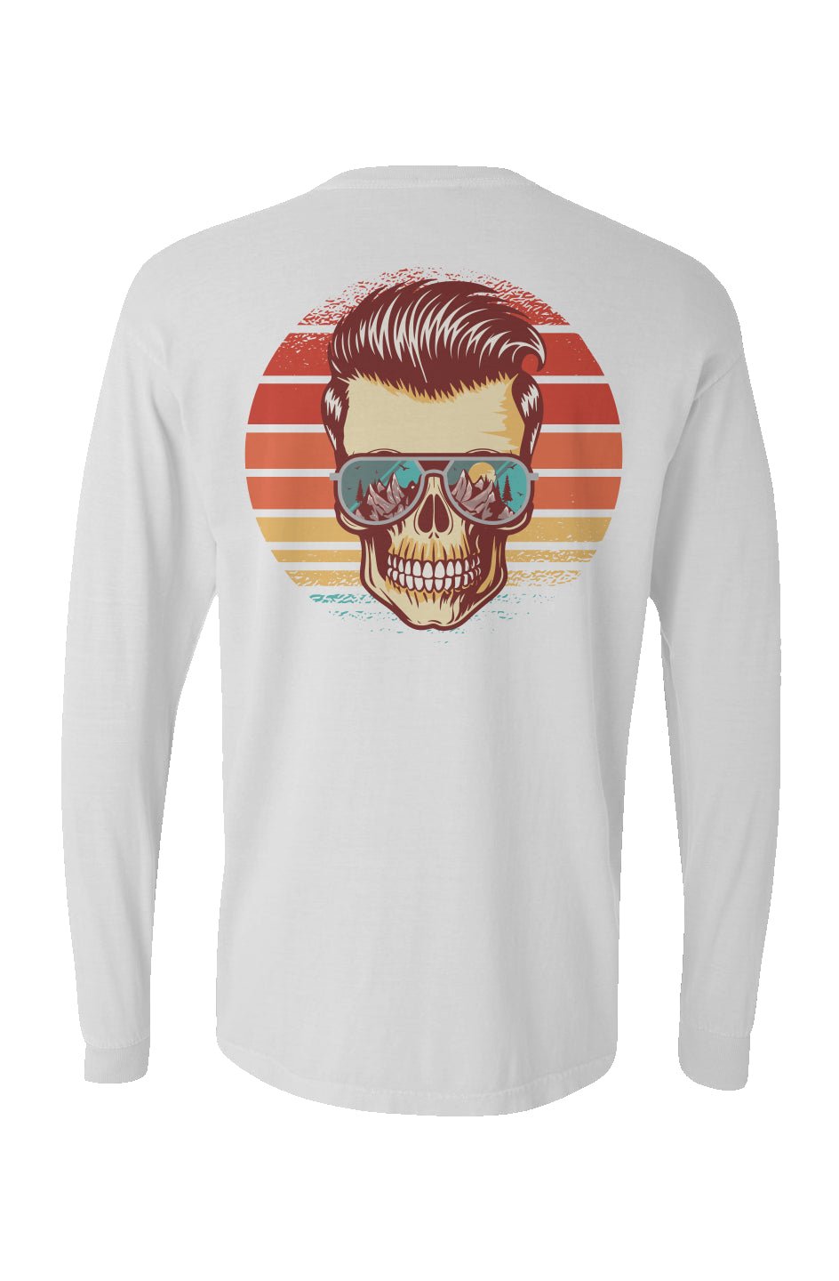Sunstoked Skull Long Sleeve Unisex Tee - Swash Peak