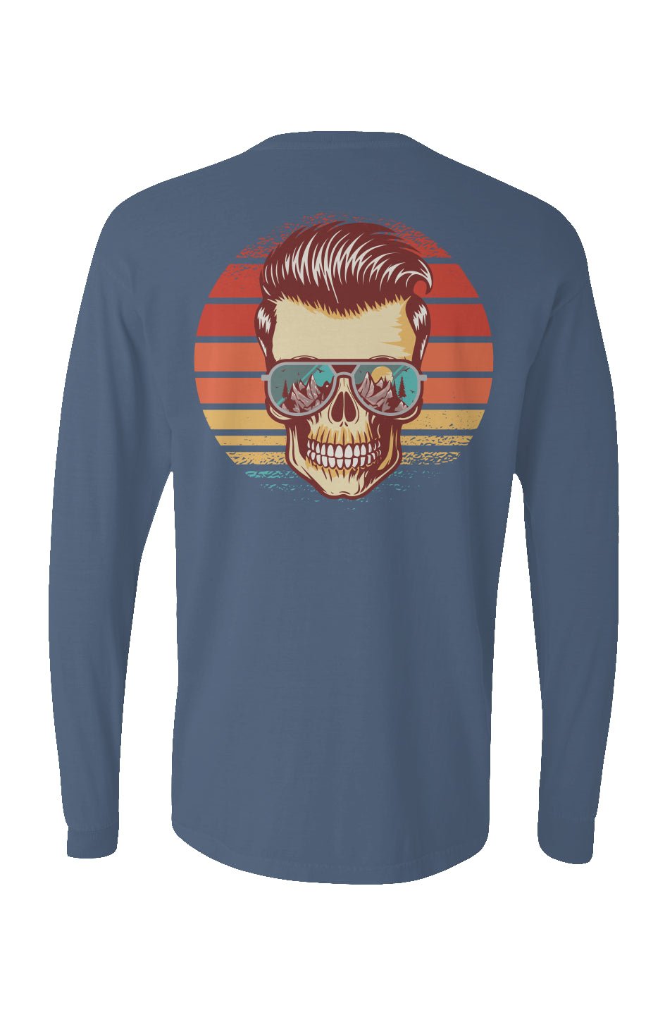 Sunstoked Skull Long Sleeve Unisex Tee - Swash Peak