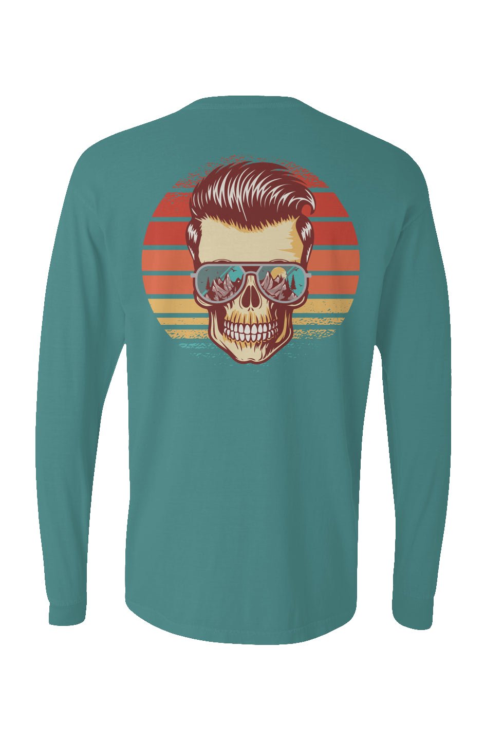 Sunstoked Skull Long Sleeve Unisex Tee - Swash Peak