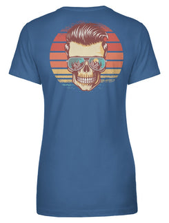 Sunstoked Skull Women's Tee - Swash Peak