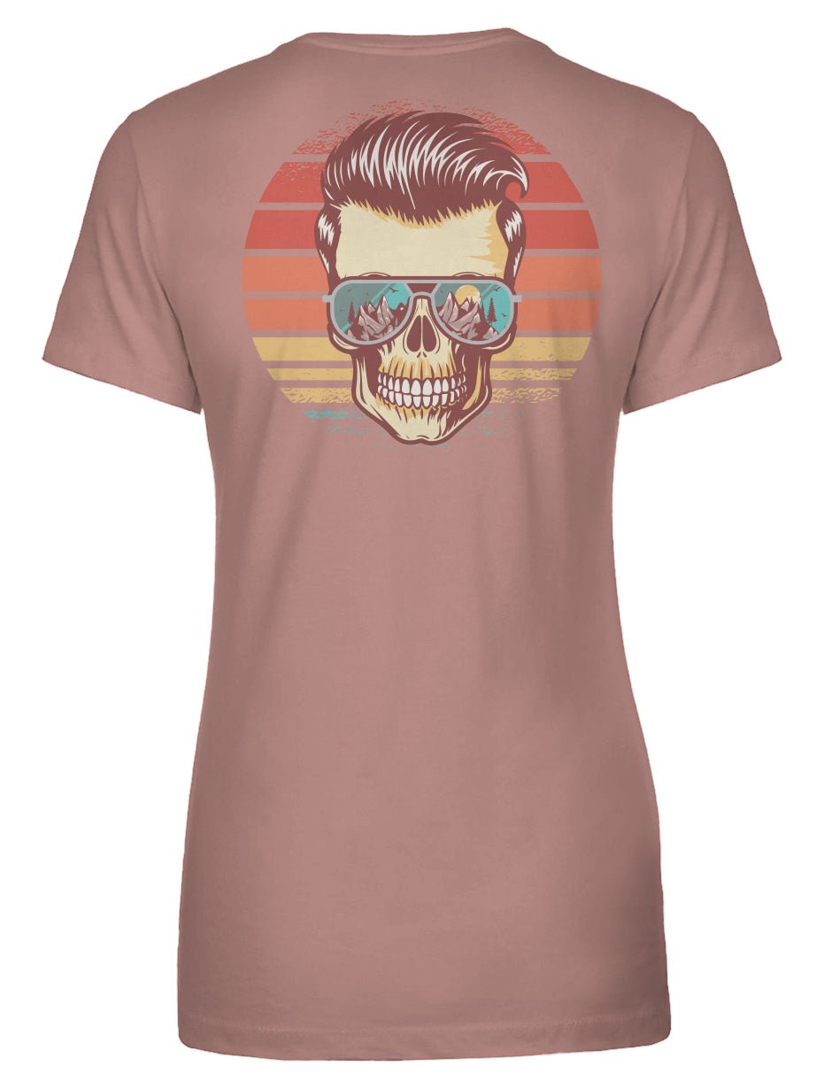 Sunstoked Skull Women's Tee - Swash Peak