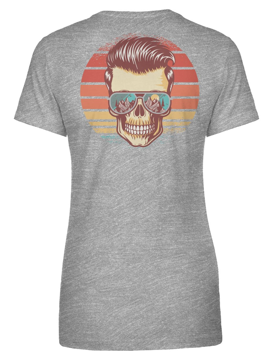 Sunstoked Skull Women's Tee - Swash Peak