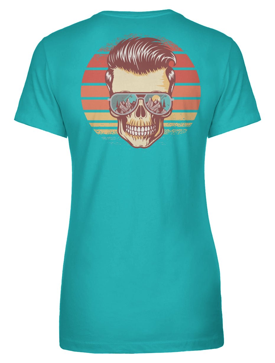 Sunstoked Skull Women's Tee - Swash Peak