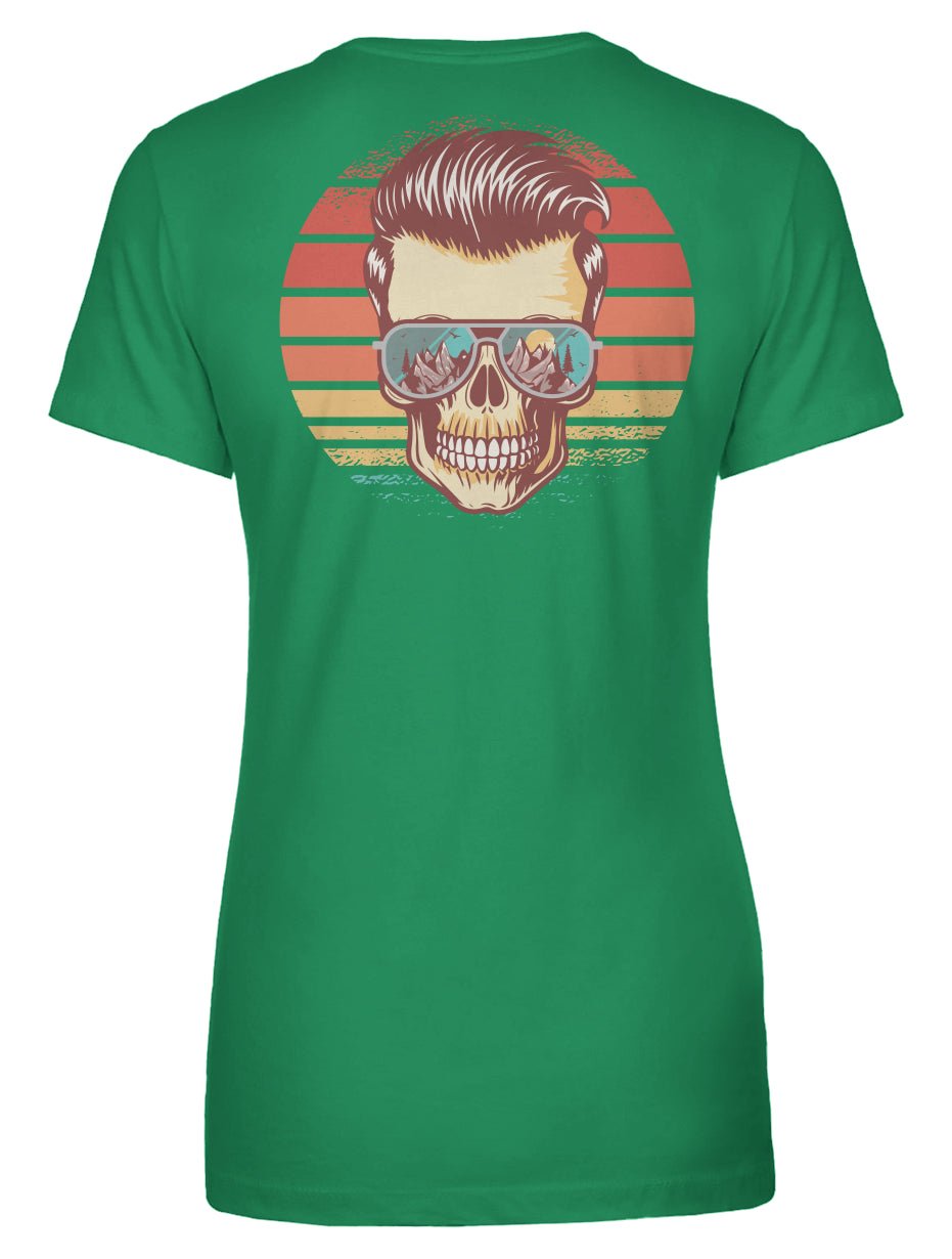 Sunstoked Skull Women's Tee - Swash Peak