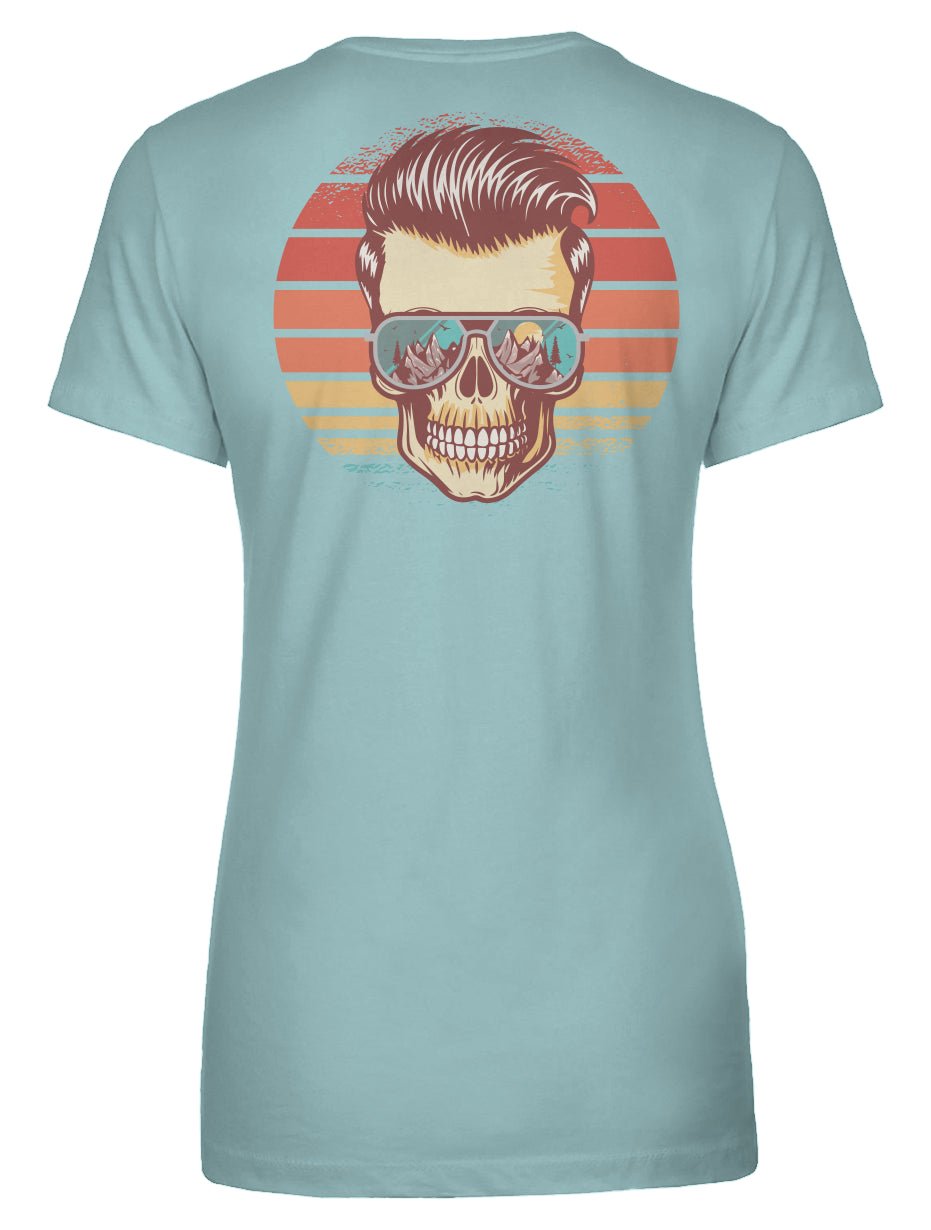 Sunstoked Skull Women's Tee - Swash Peak