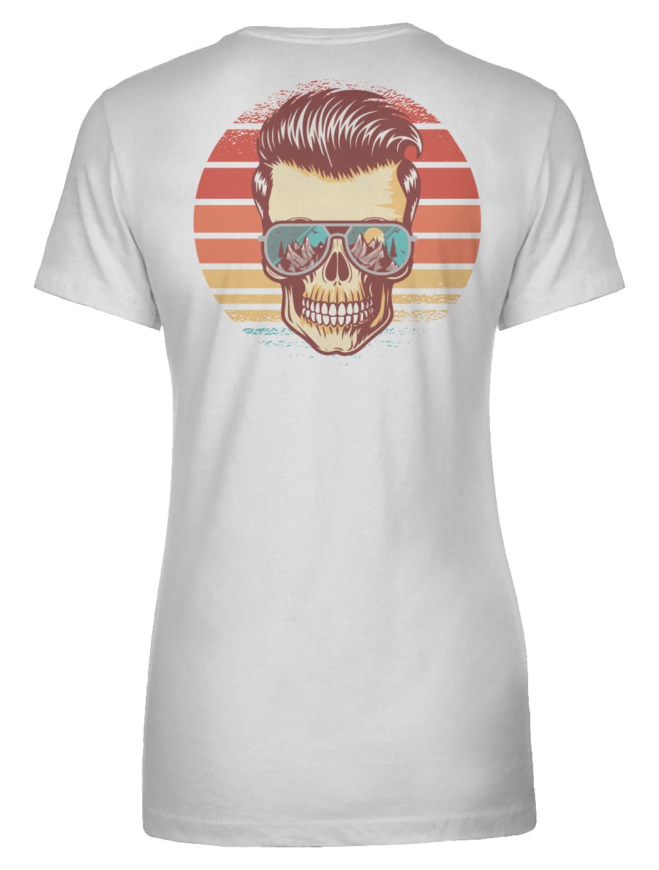 Sunstoked Skull Women's Tee - Swash Peak