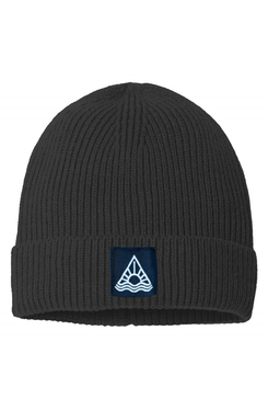 Sustainable Fine Rib Knit Beanie - Swash Peak