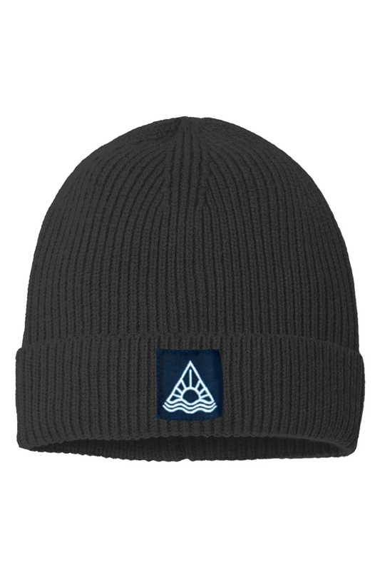 Sustainable Fine Rib Knit Beanie - Swash Peak
