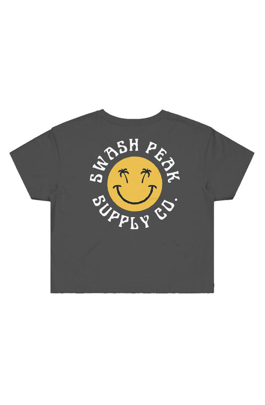 Swash Peak Smiley Cropped Tee - Swash Peak