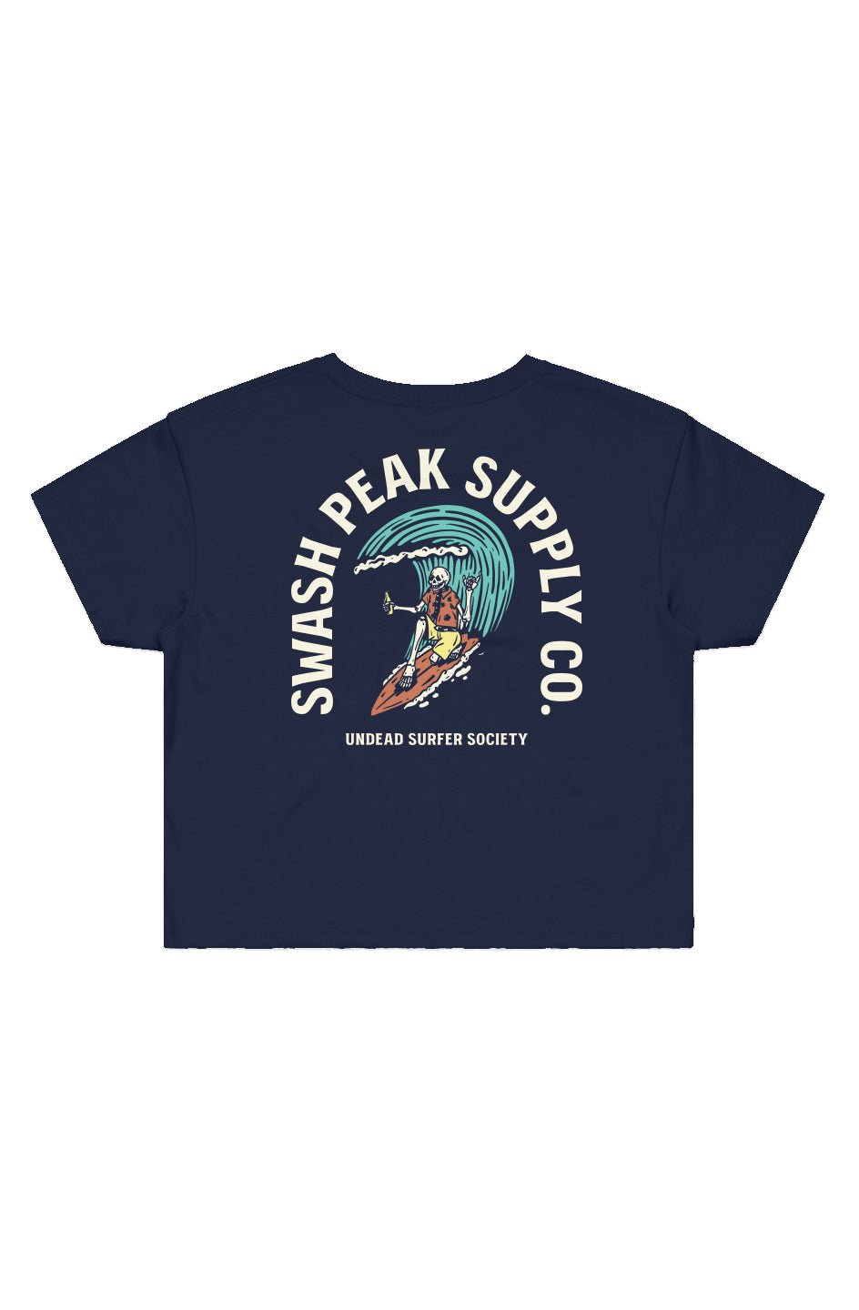 Undead Surfer Society Cropped Tee - Swash Peak