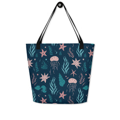 Underwater Views Large Tote Bag w/ Pocket - Swash Peak