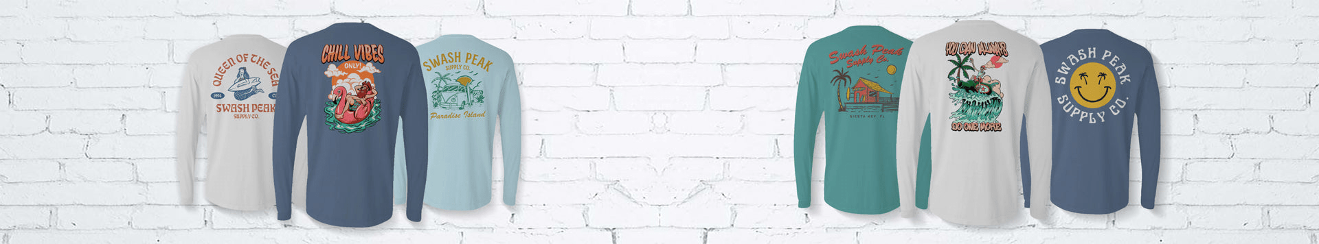 Unisex Long Sleeve Tees - Swash Peak