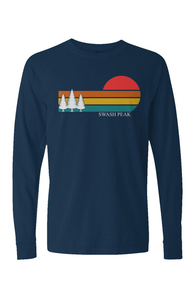 Retro Sunset Long Sleeve Unisex Tee