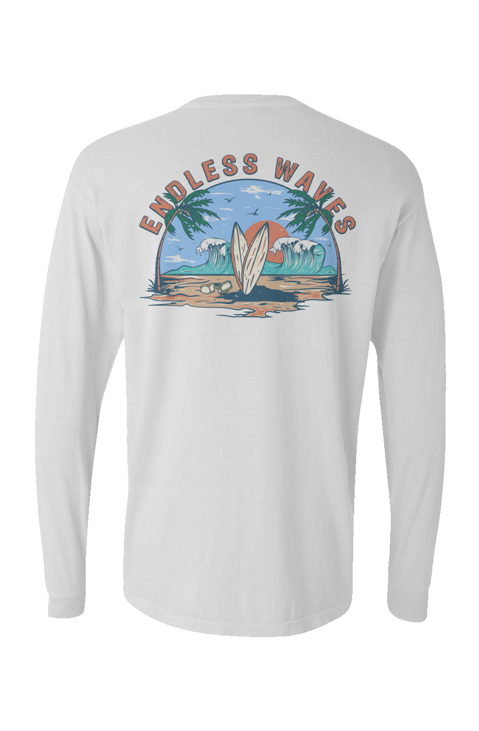 Endless Waves Long Sleeve Unisex Tee