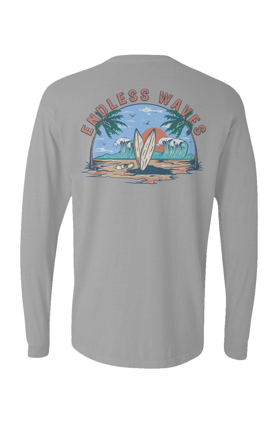 Endless Waves Long Sleeve Unisex Tee