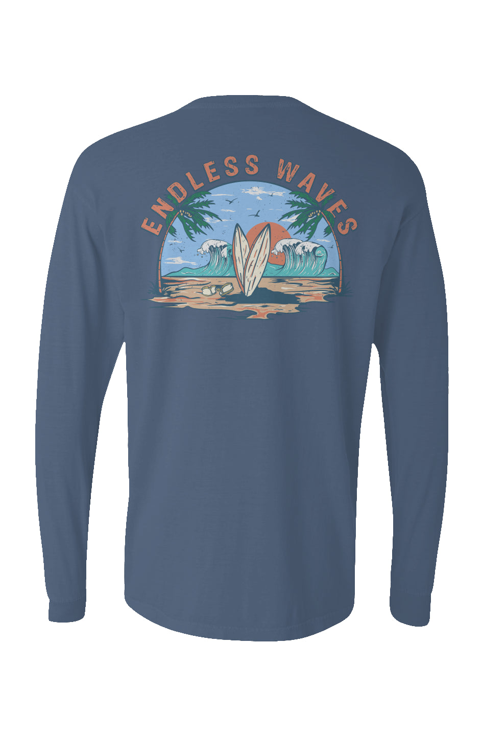 Endless Waves Long Sleeve Unisex Tee